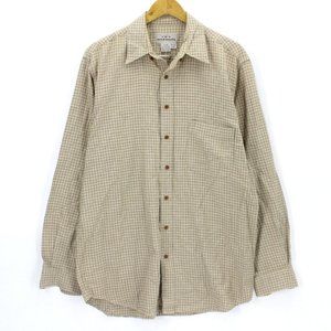 AKA Eddie Bauer Men's Casual Multicolor Plaid Long Sleeve Button Shirt Sz Medium